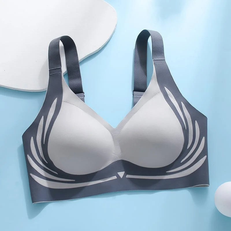 😍🔥 London-Paris Premium Designer Edition Anti-Sagging Mega Lift Padded Wireless Bra🥰🔥 ( PACK OF 3 )