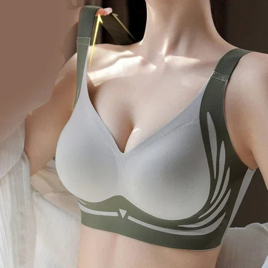 😍🔥 London-Paris Premium Designer Edition Anti-Sagging Mega Lift Padded Wireless Bra🥰🔥 ( PACK OF 3 )