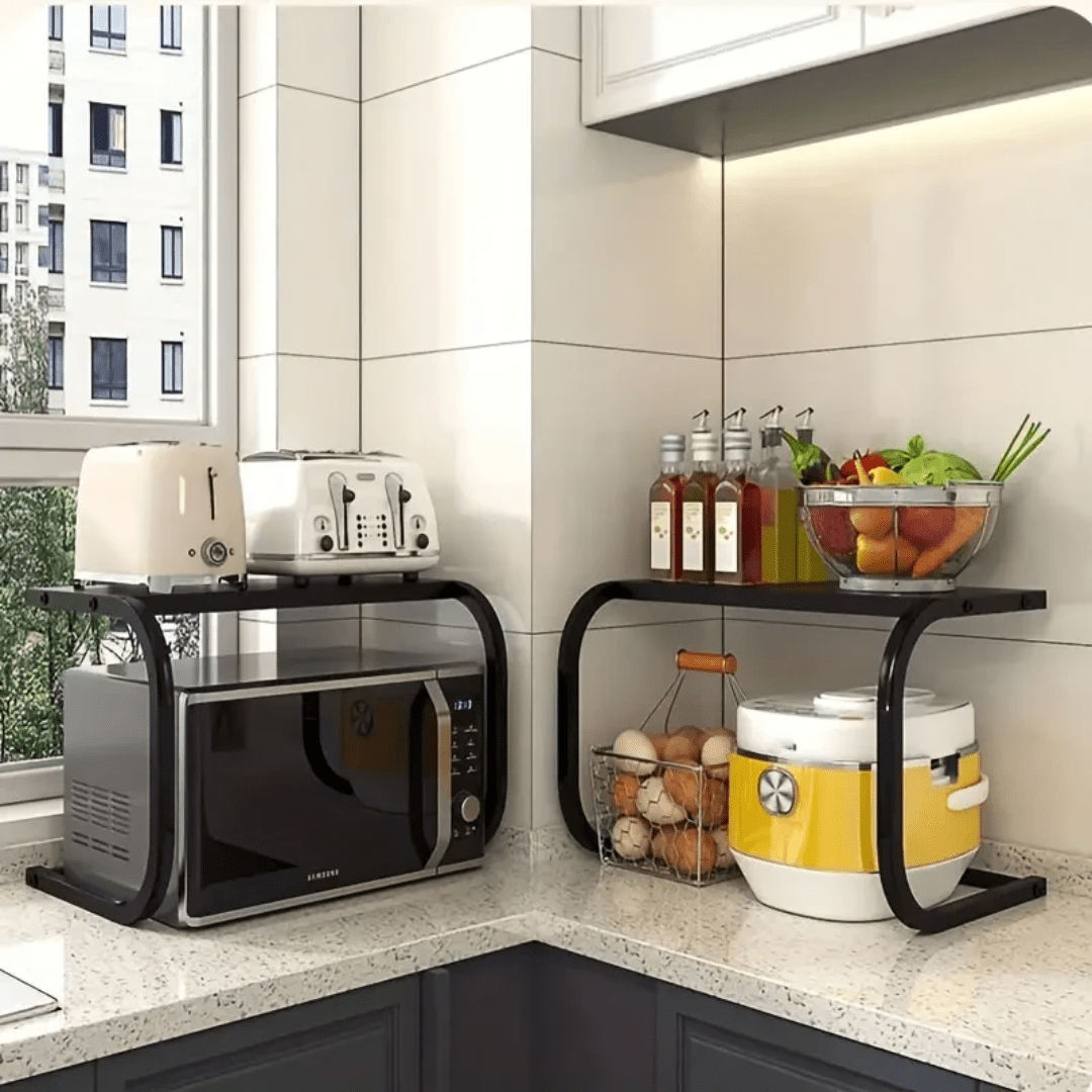 Multi-Purpose Stainless Steel Microwave Rack