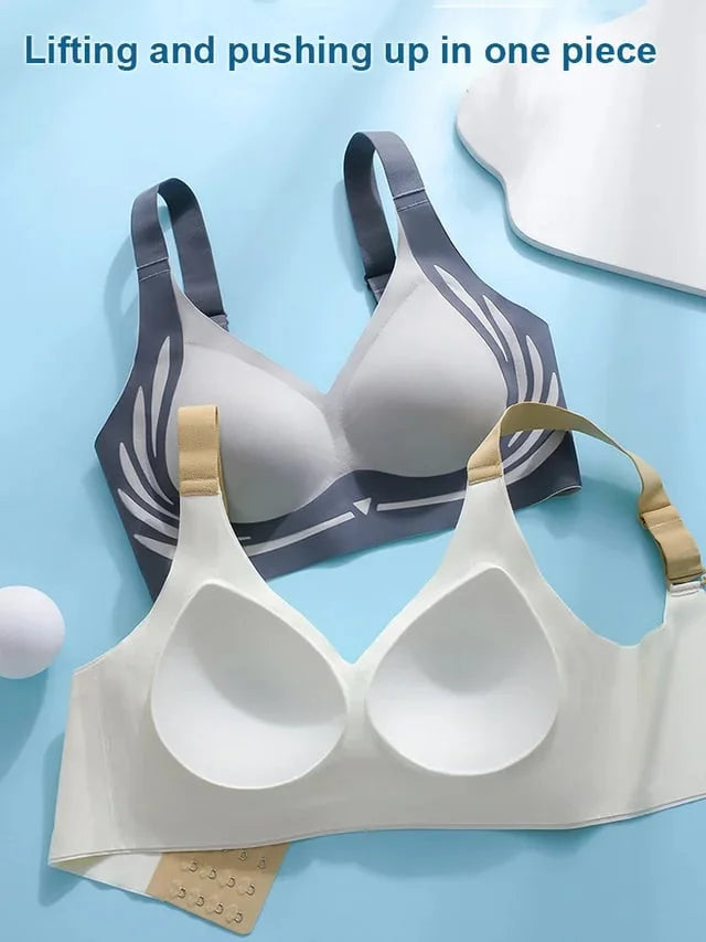 😍🔥 London-Paris Premium Designer Edition Anti-Sagging Mega Lift Padded Wireless Bra🥰🔥 ( PACK OF 3 )