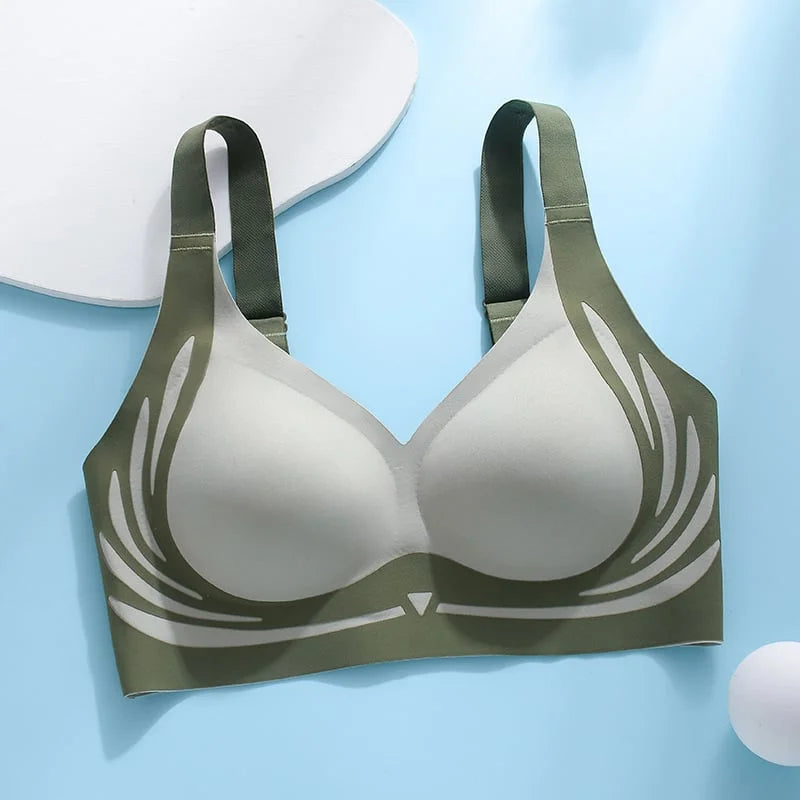 😍🔥 London-Paris Premium Designer Edition Anti-Sagging Mega Lift Padded Wireless Bra🥰🔥 ( PACK OF 3 )