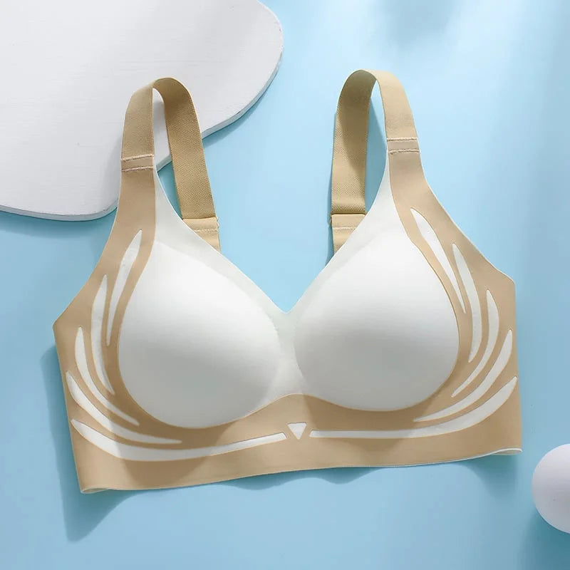 😍🔥 London-Paris Premium Designer Edition Anti-Sagging Mega Lift Padded Wireless Bra🥰🔥 ( PACK OF 3 )