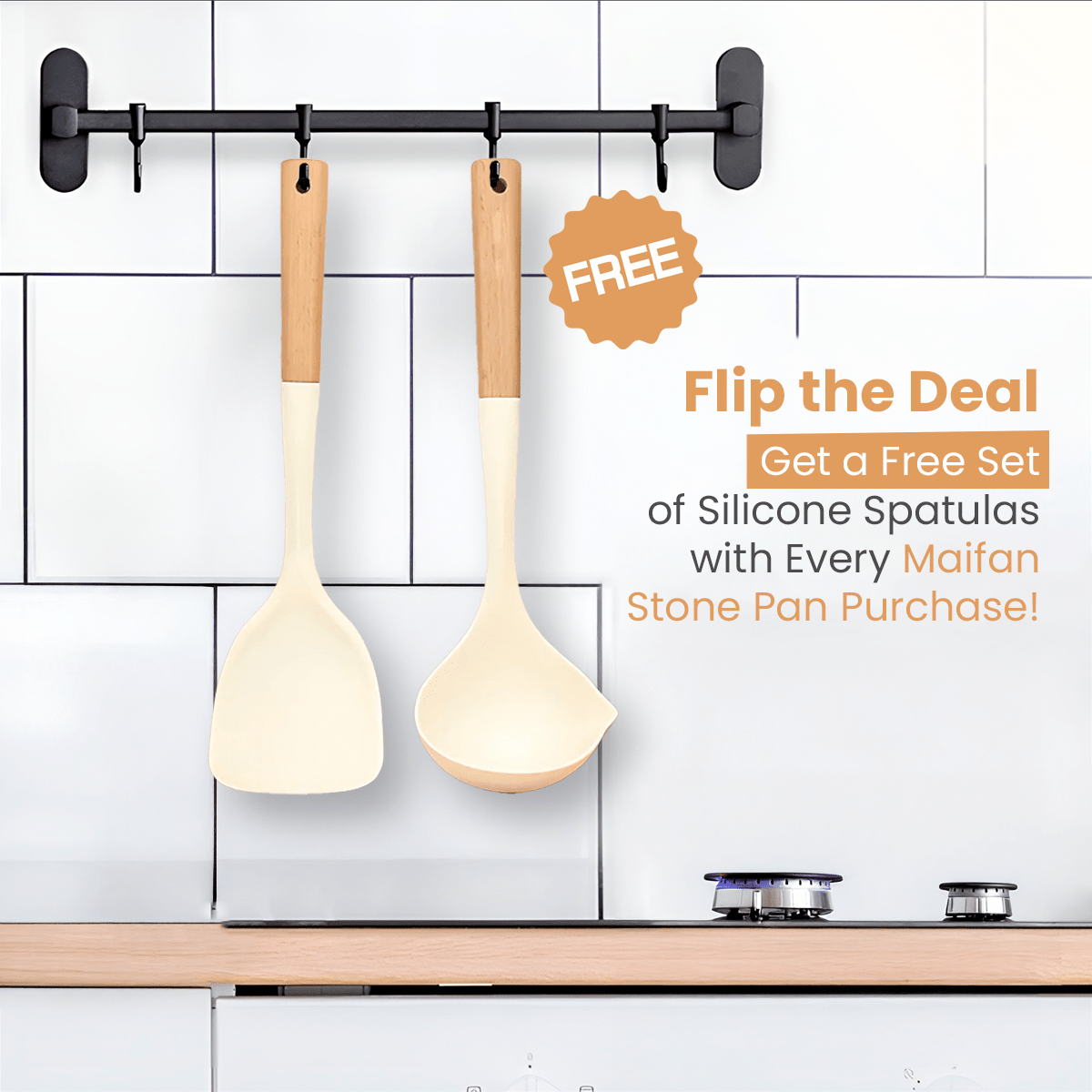 Multi-Purpose Maifan Stone Non-Stick Grill Pan(42cm)