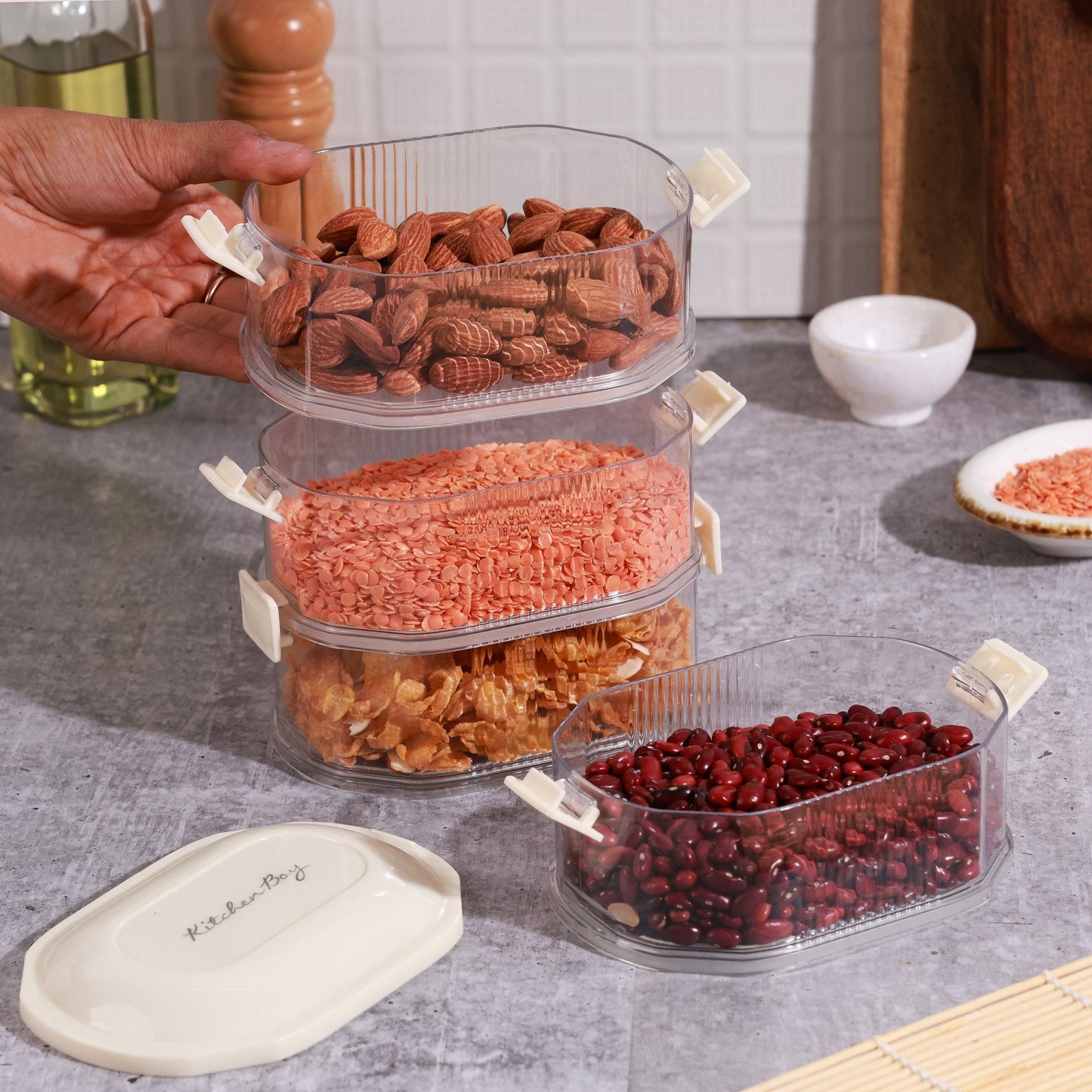Multilayer Seasoning Storage Box