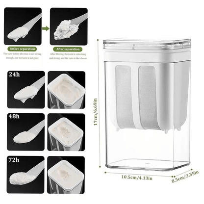 Multifunctional Yogurt Filter with Fine Mesh Strainer -Chef Choice