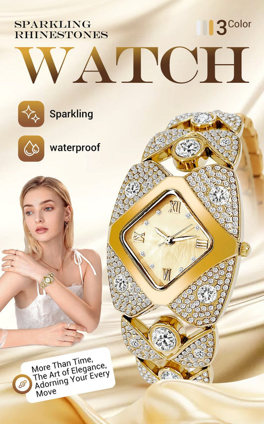 💸 Royal Edition💸😍 Women’s Luxurious Limited Rhinestone TimePiece Quartz Watch🔥 ⭐