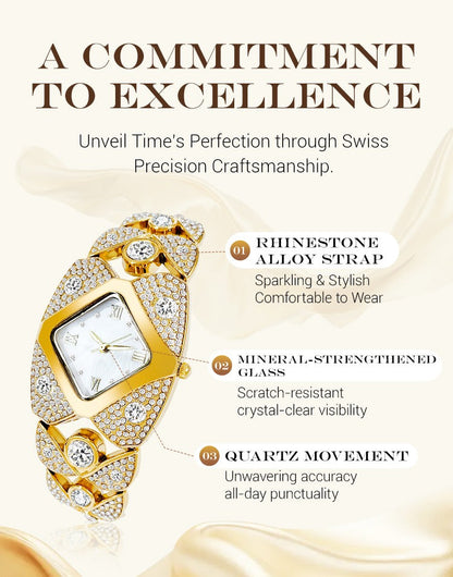 💸 Royal Edition💸😍 Women’s Luxurious Limited Rhinestone TimePiece Quartz Watch🔥 ⭐