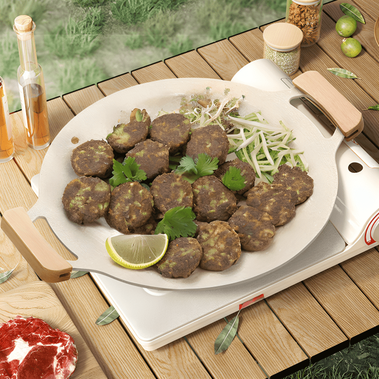 Multi-Purpose Maifan Stone Non-Stick Grill Pan(42cm)