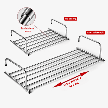 Easy Fit Balcony Clothes Hanger