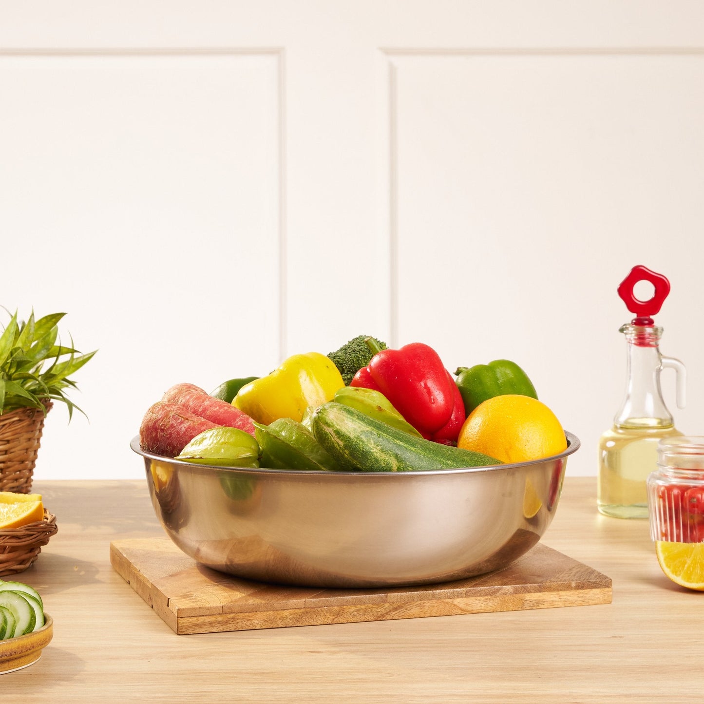 Multi-Purpose Stainless Steel Kitchen Bowl