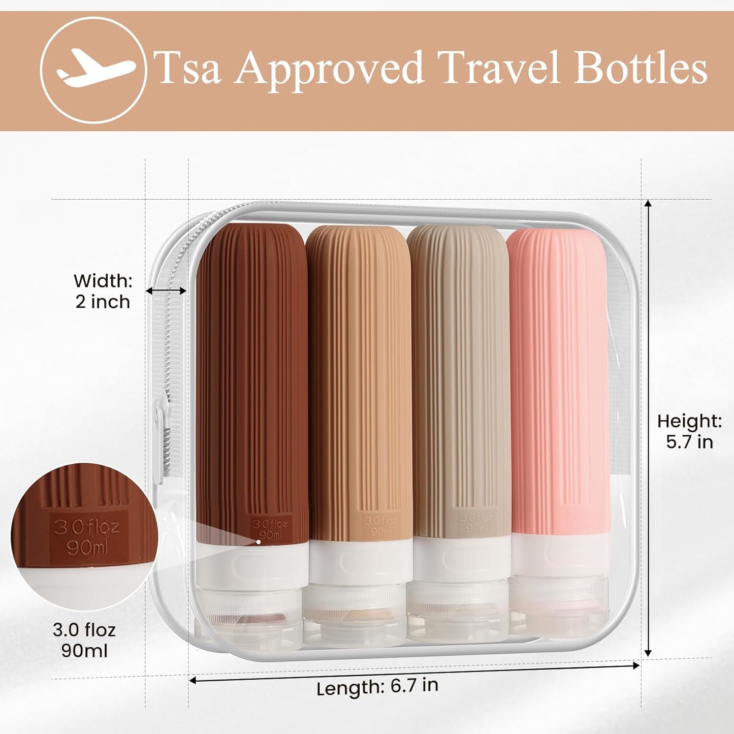 Silicone Travel Bottle