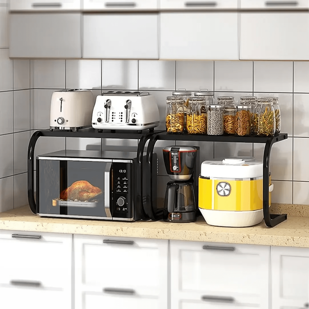 Multi-Purpose Stainless Steel Microwave Rack