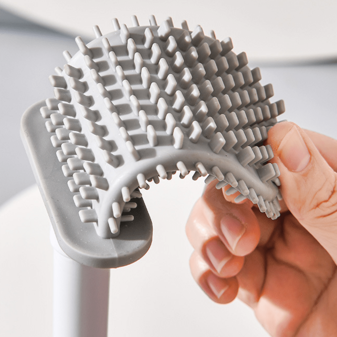 Space-Saving Compact Toilet Brush with Holder
