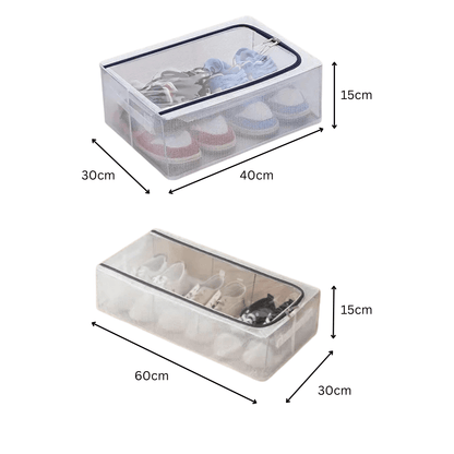 Clear Foldable Shoe Storage Bag