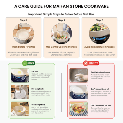 Multi-Purpose Maifan Stone Non-Stick Grill Pan(42cm)