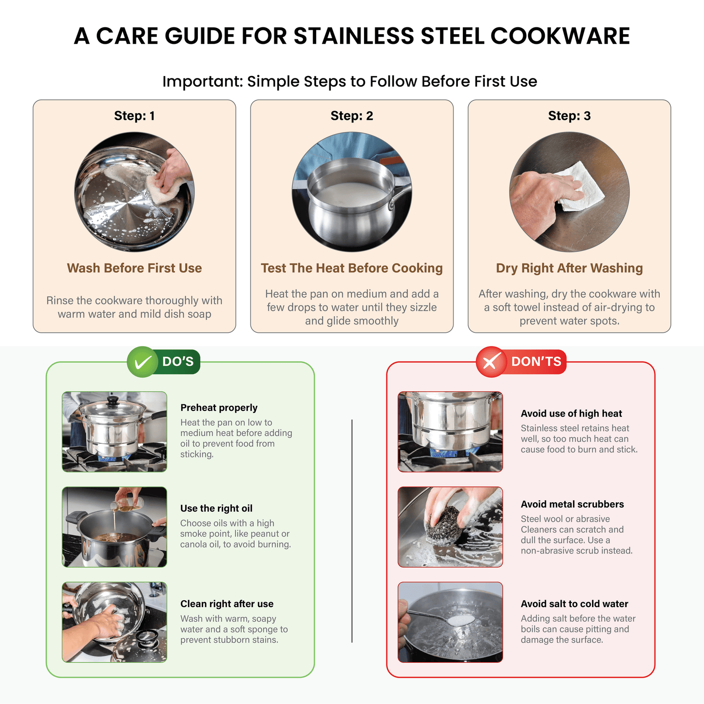 Heavy Duty Non-Stick Pan With Wood Handle